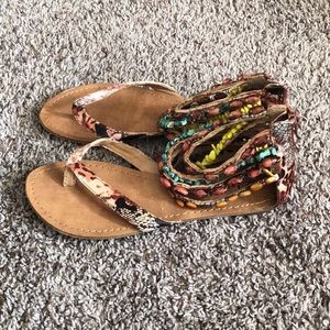 Zigi soho Milan brown African sunset sandals